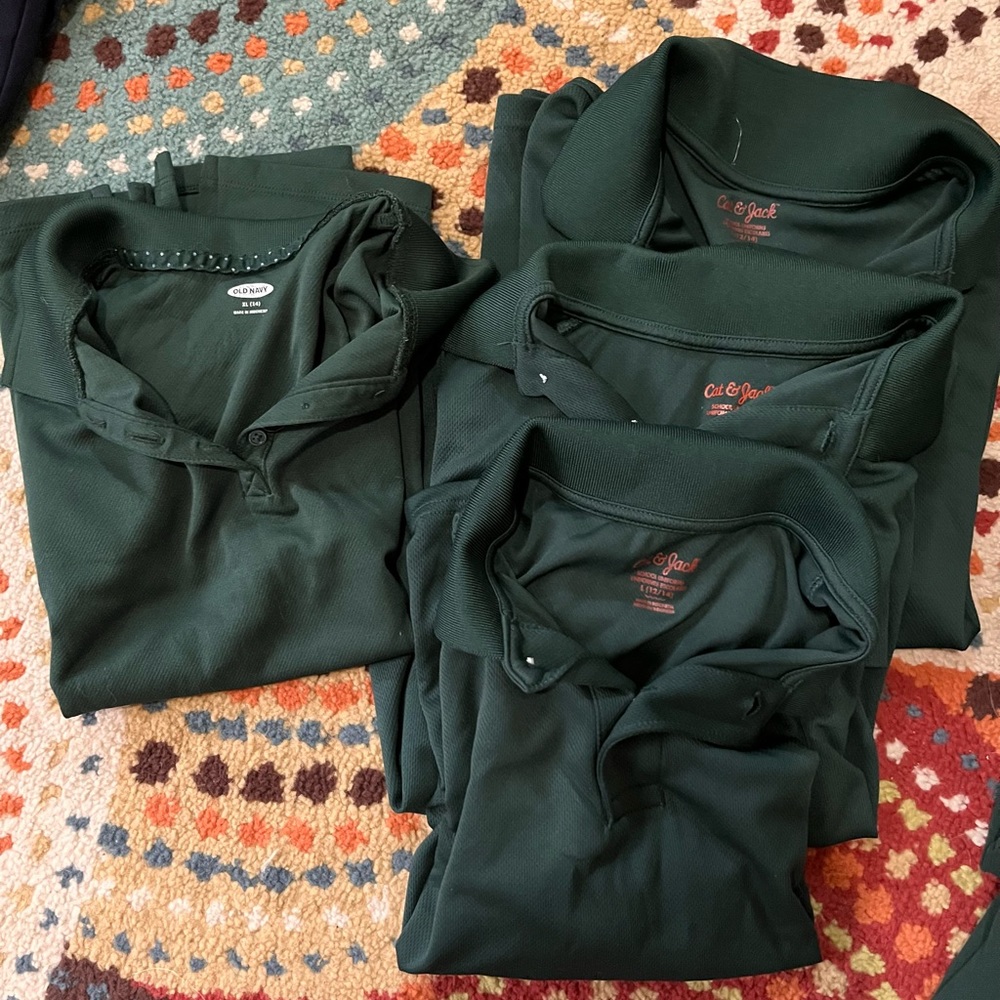 Hunter Green Uniform Polos